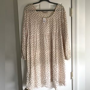 NWT Loft Printed Babydoll Dress
